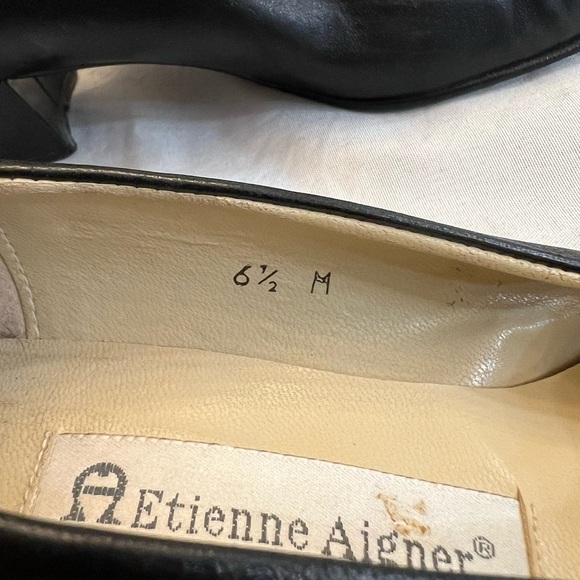ETIENNE AIGNER Vintage 70’s Women’s Block Heel Pump, Size 6, Made In Spain - Picture 7 of 8